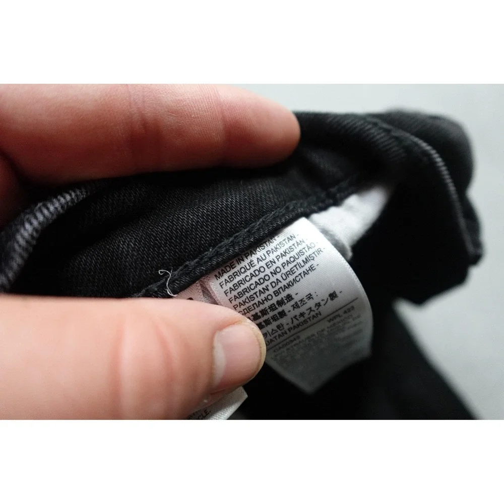 Levi's 511 Slim Fit Jeans Mens 34x30 Black Dark Wash Stretch Denim Casual Pants